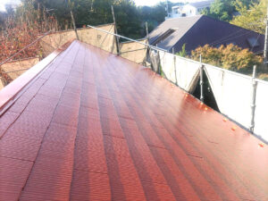 11月2日多摩区、スレート屋根　仕上がりです