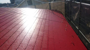 11月2日　スレート屋根塗装仕上がり２