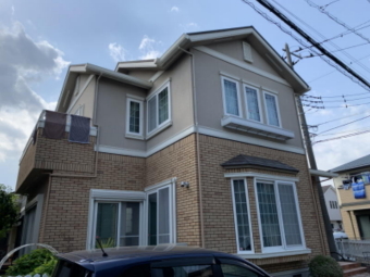一条工務店住宅の外壁・屋根の塗替えメンテナンス（施工の流れ）１