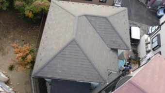 【藤沢市】スレート・コロニアル屋根塗装　（工法）